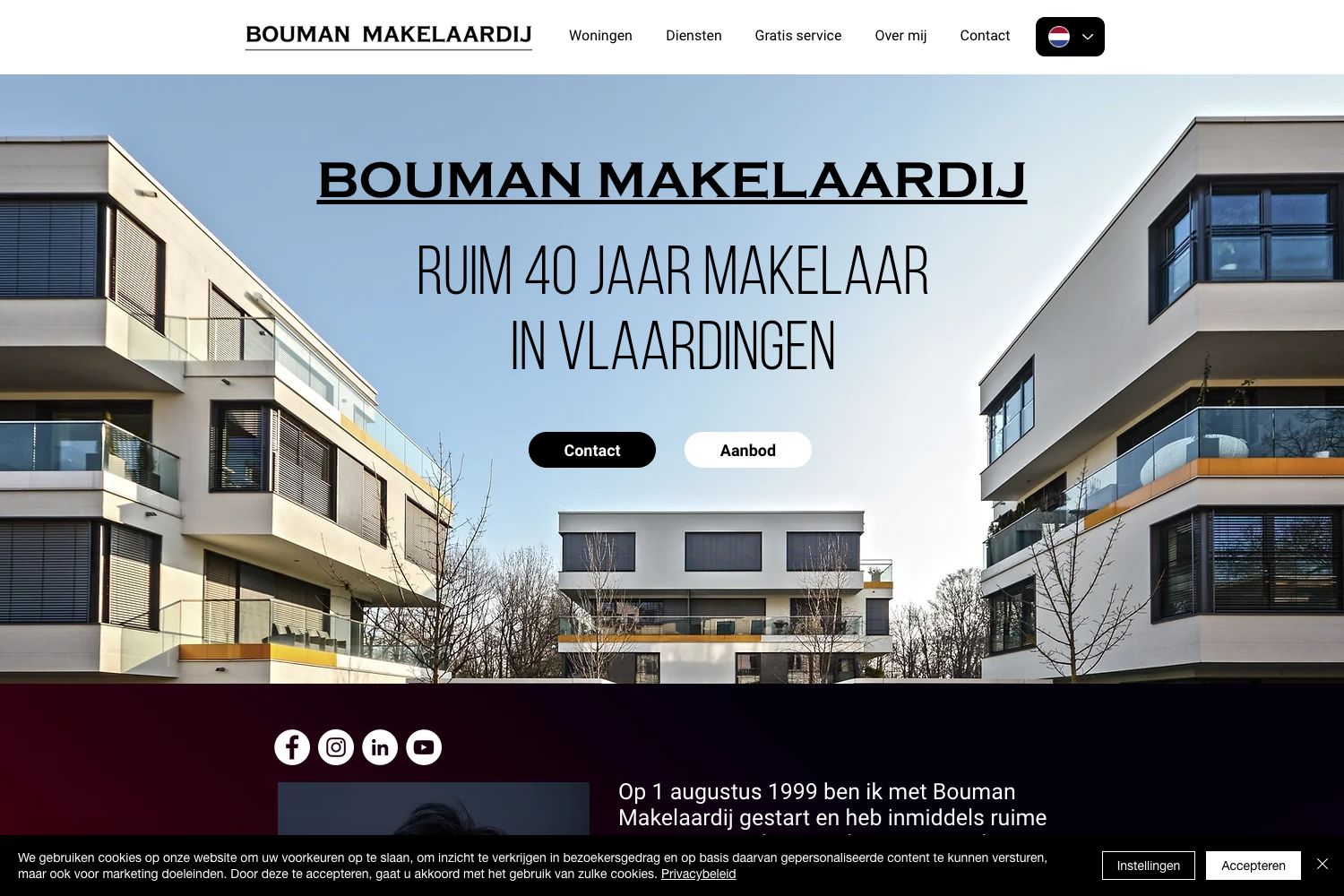 Website screenshot https://boumanmakelaardij.nl