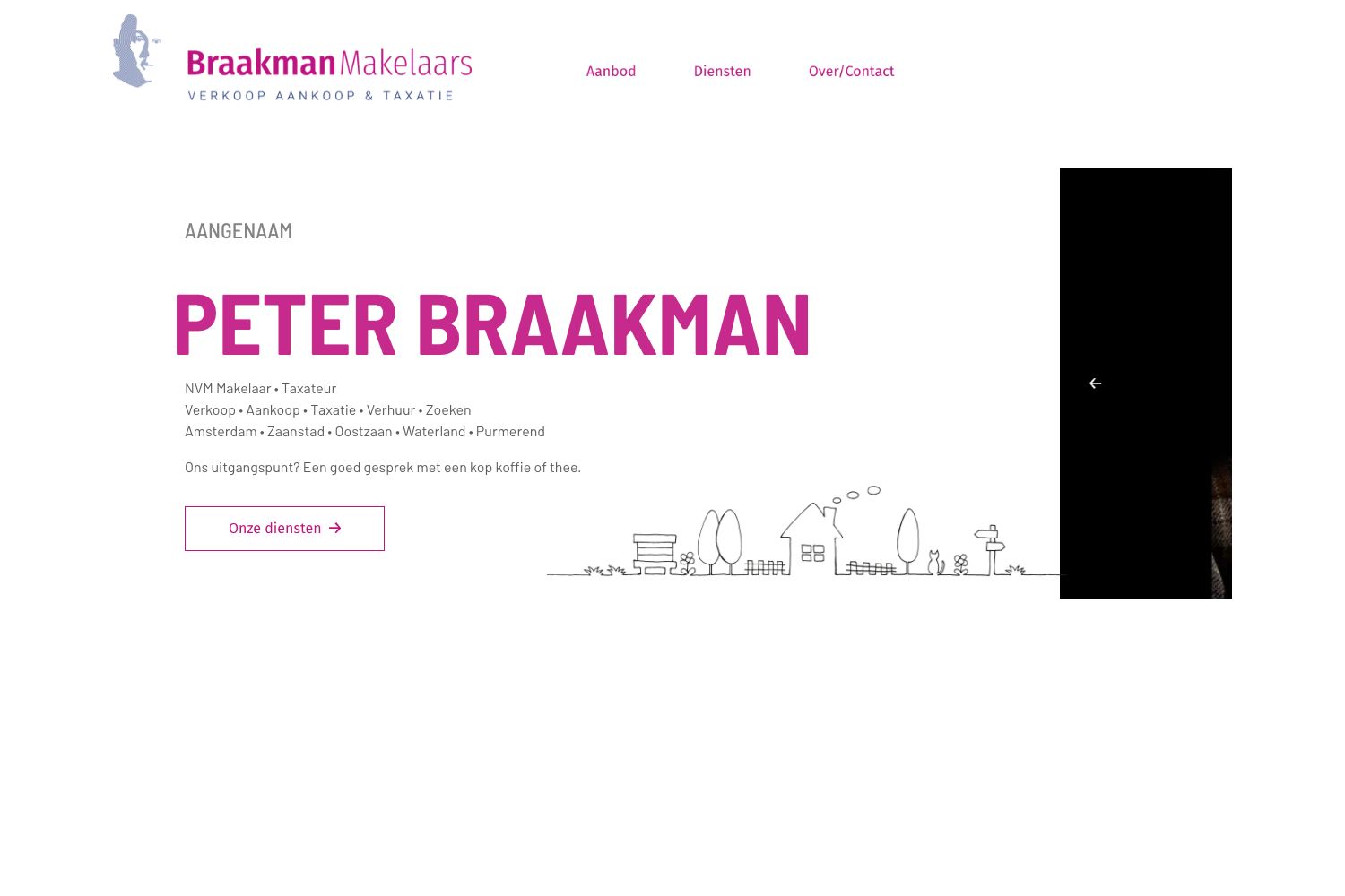 Website screenshot https://braakmanmakelaars.nl