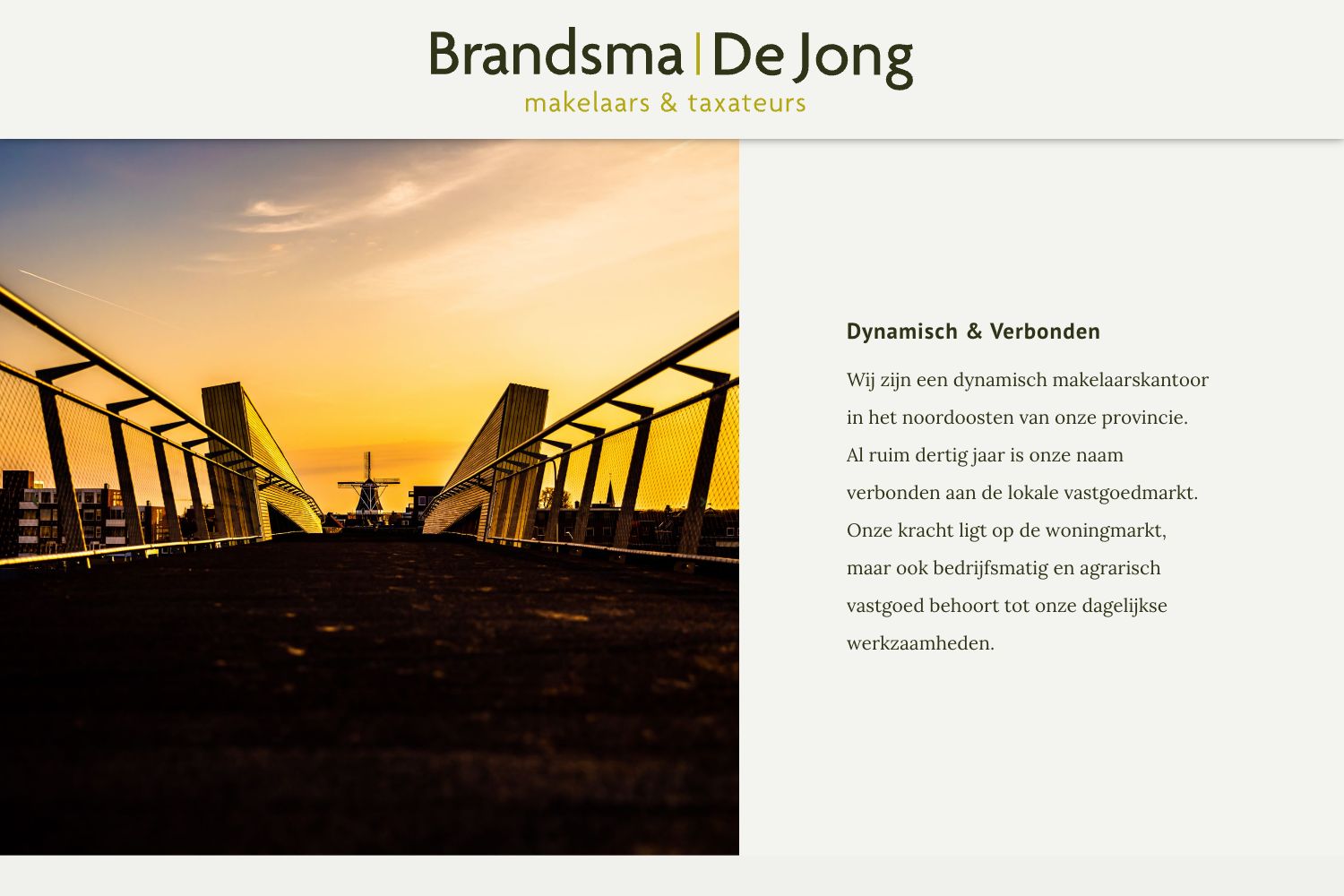 Website screenshot https://brandsmadejong.nl