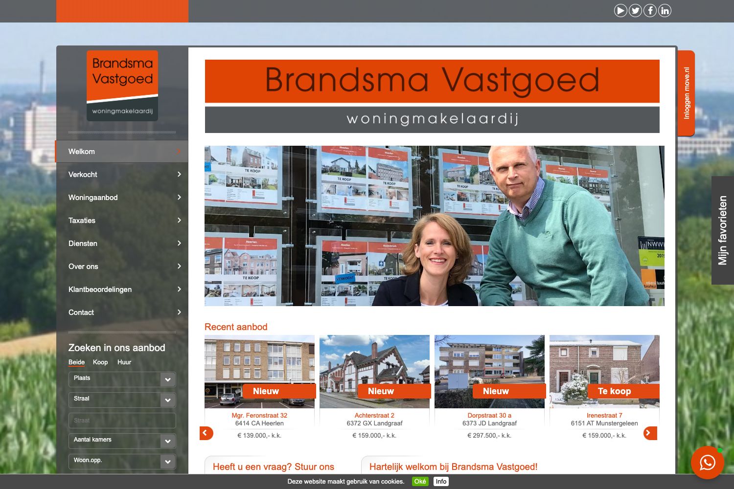 Website screenshot https://brandsma-vastgoed.nl