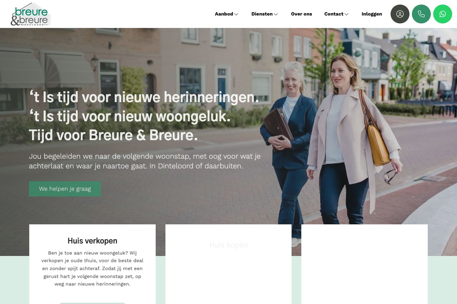 Website screenshot https://breuremakelaardij.nl