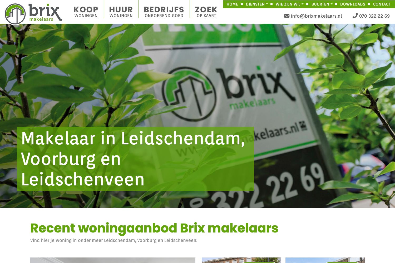 Website screenshot https://brixmakelaars.nl