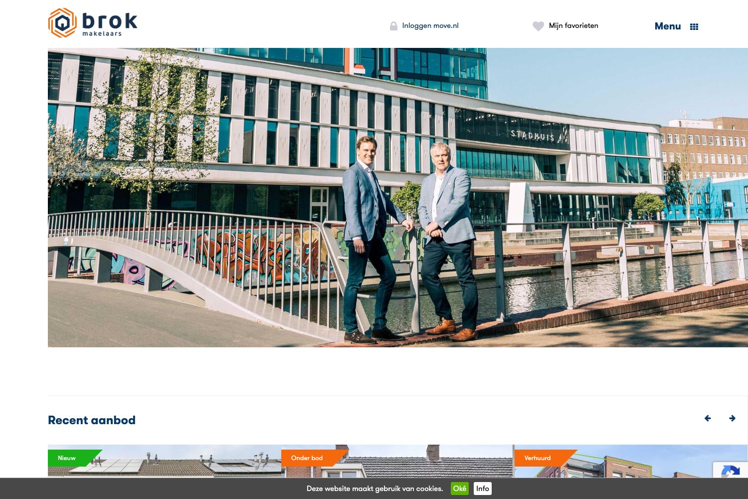 Website screenshot https://brokmakelaars.nl