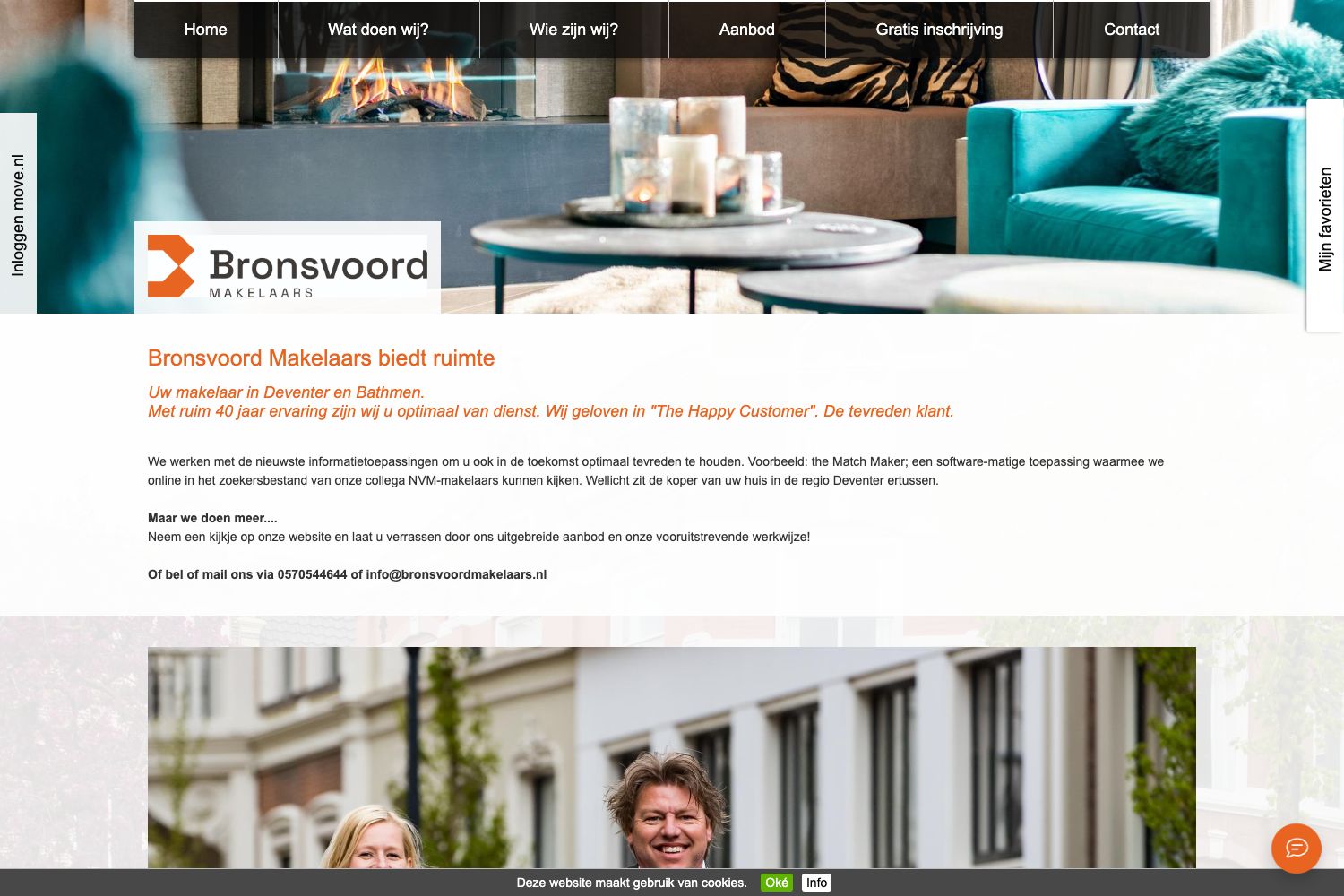 Website screenshot https://bronsvoordmakelaars.nl