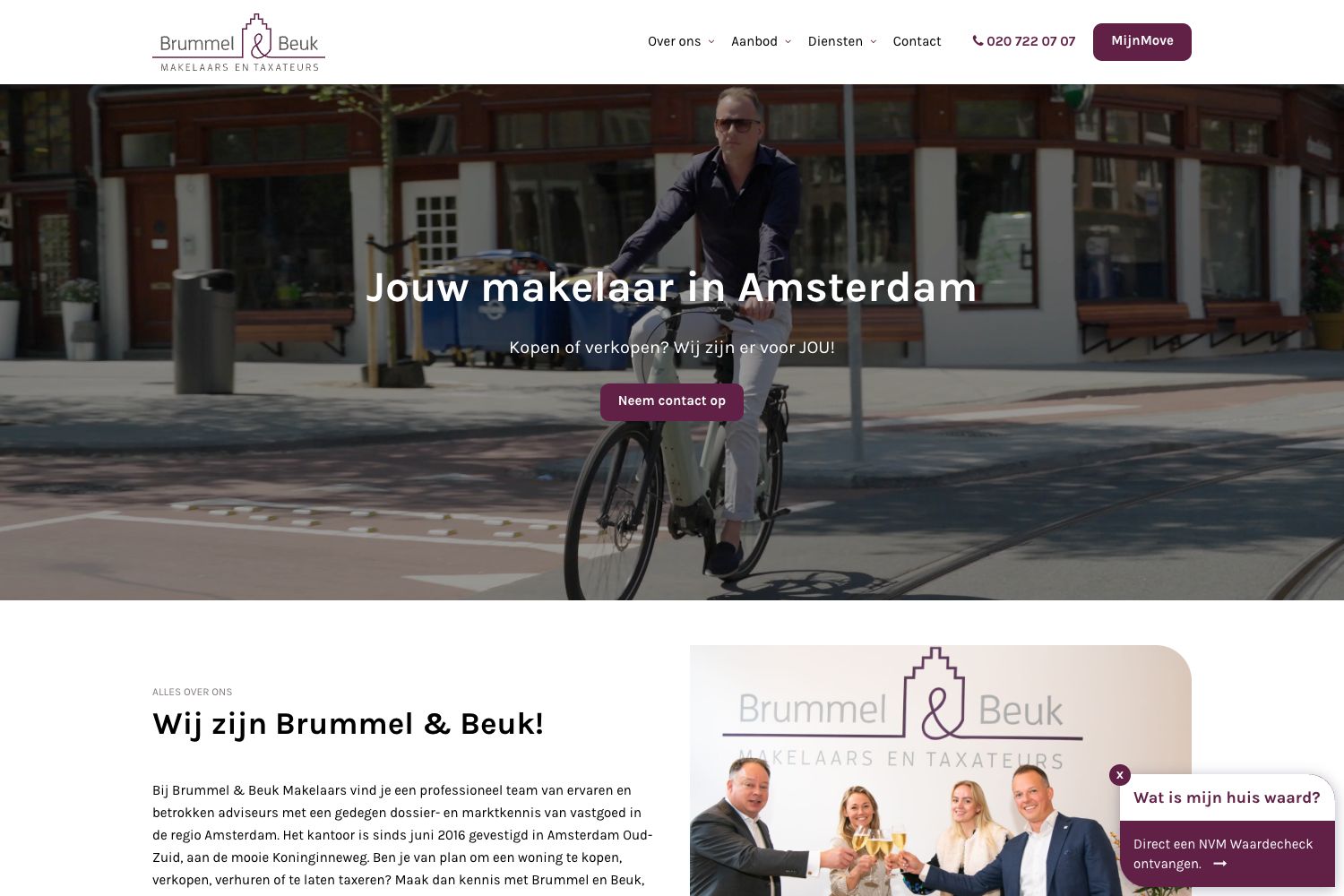 Website screenshot https://brummelenbeuk.nl