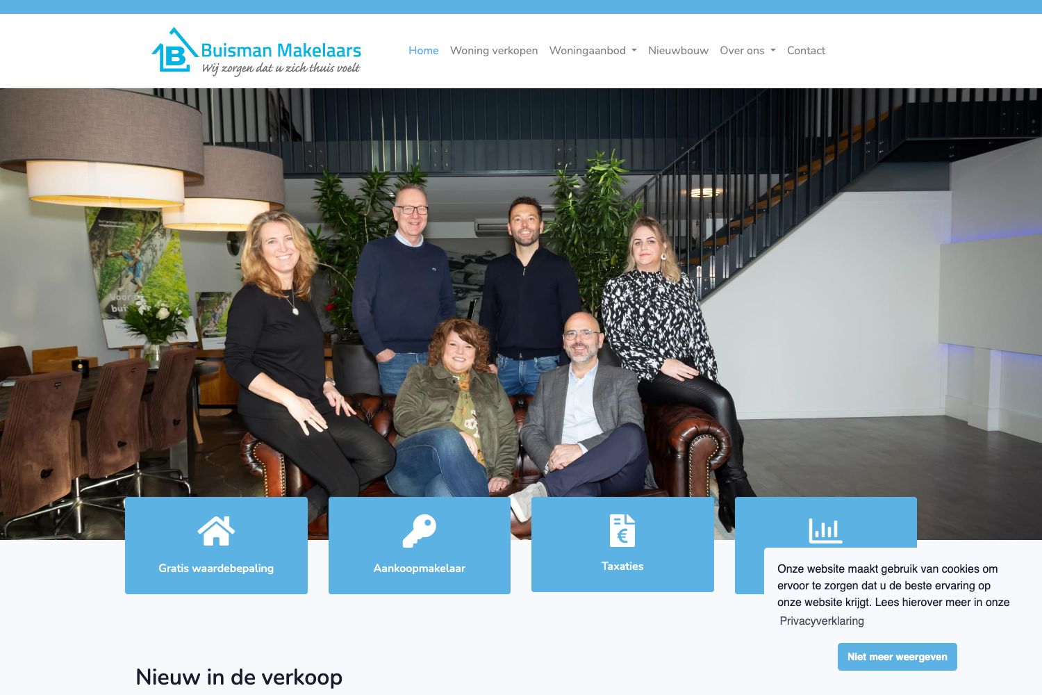 Website screenshot https://buismanmakelaars.nl