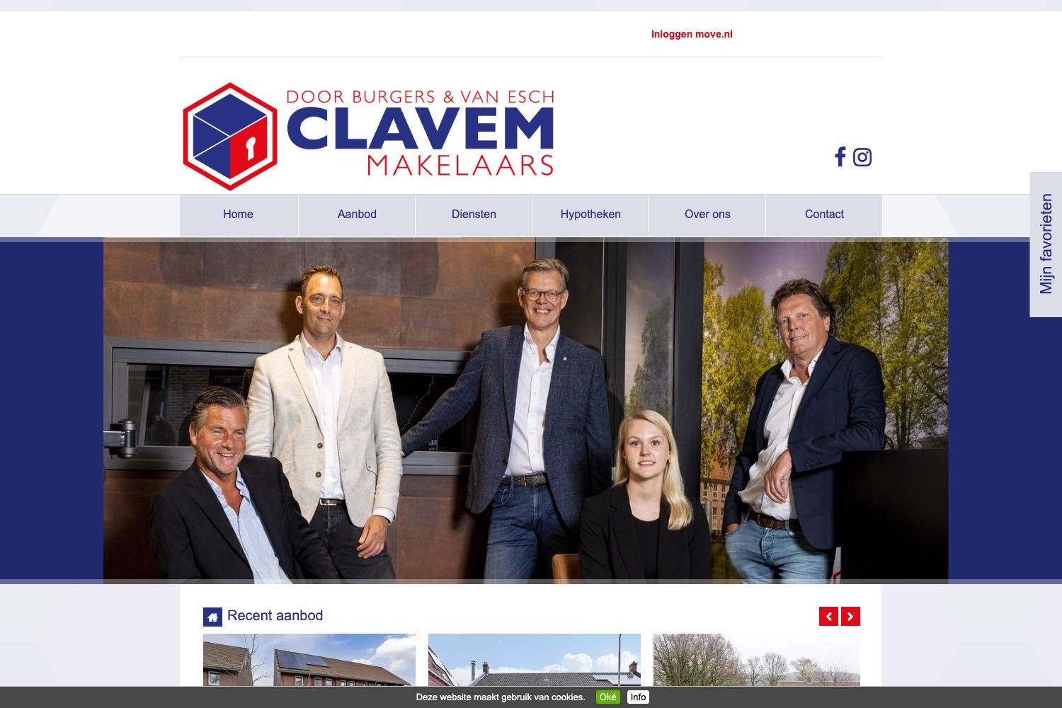 Website screenshot https://clavem.eu