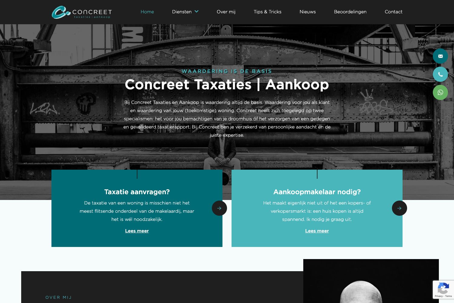 Website screenshot https://concreettaxaties.nl