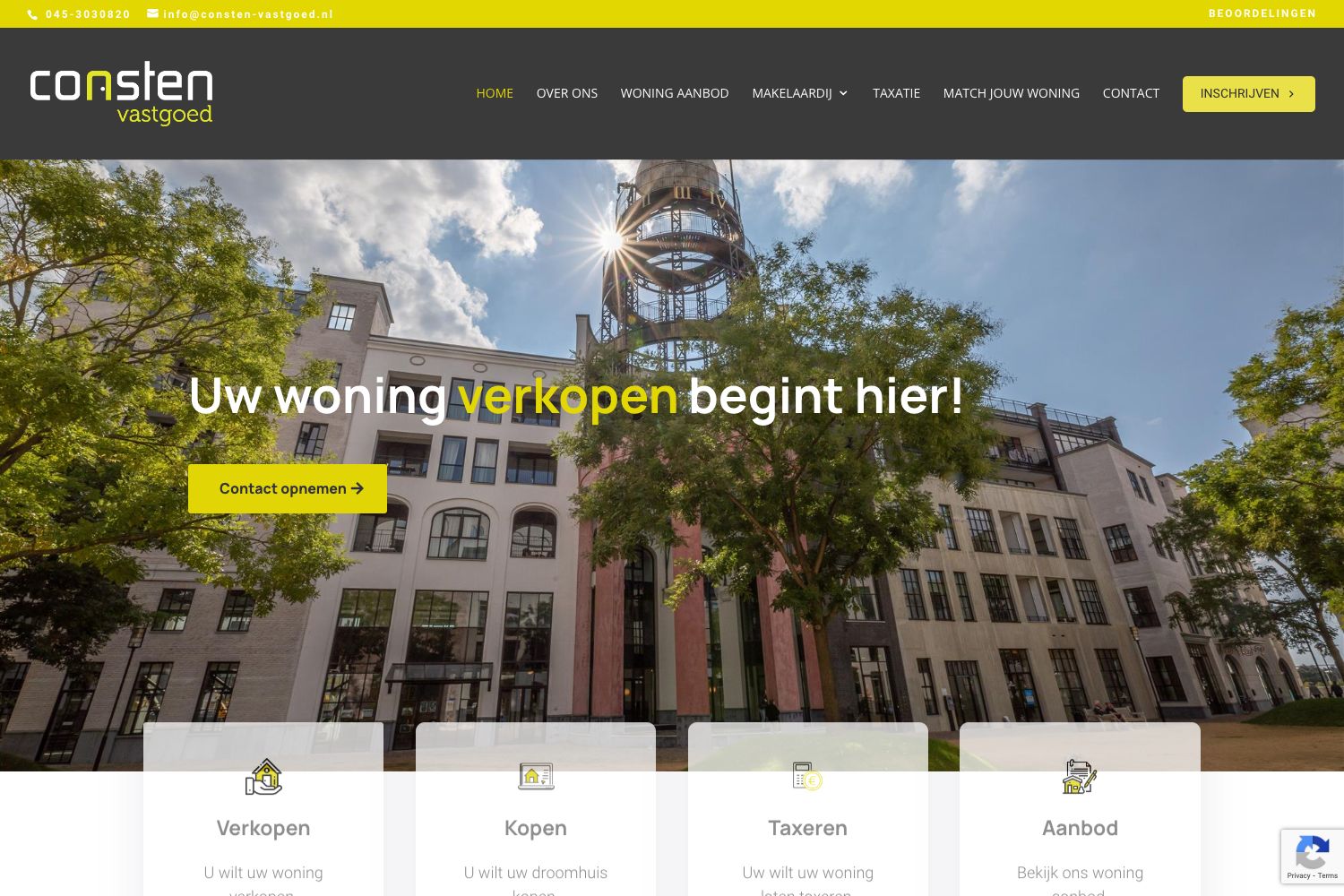 Website screenshot https://consten-vastgoed.nl