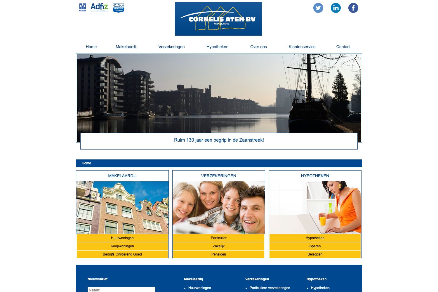 Website screenshot https://cornelisaten.nl