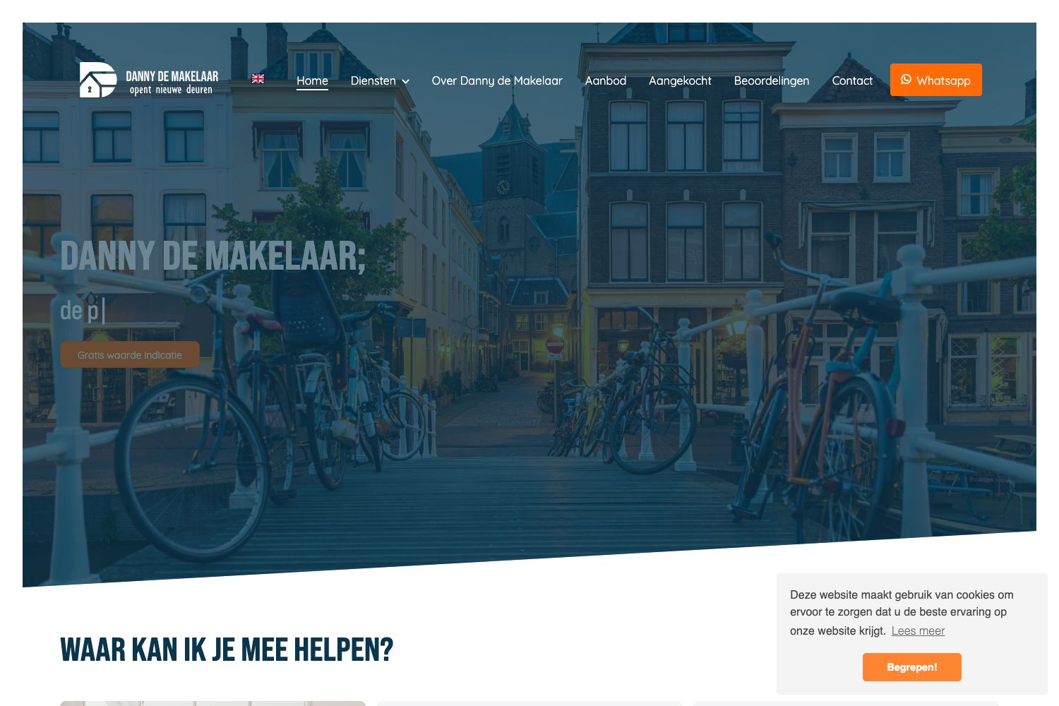 Website screenshot https://dannydemakelaar.nl