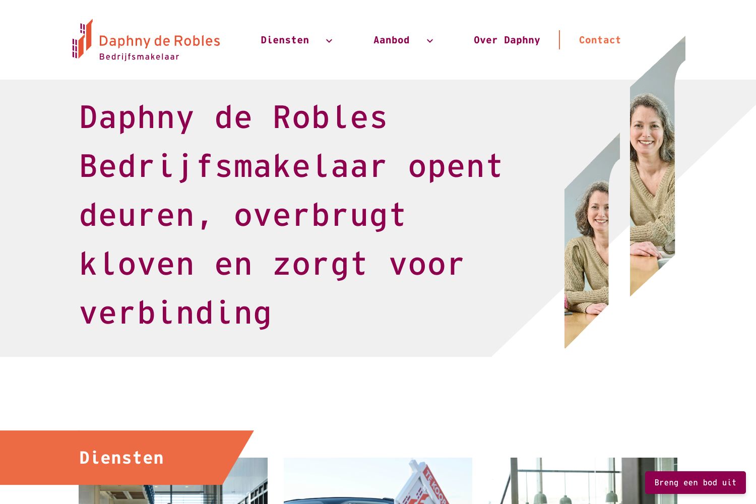 Website screenshot https://daphnytaxaties.nl