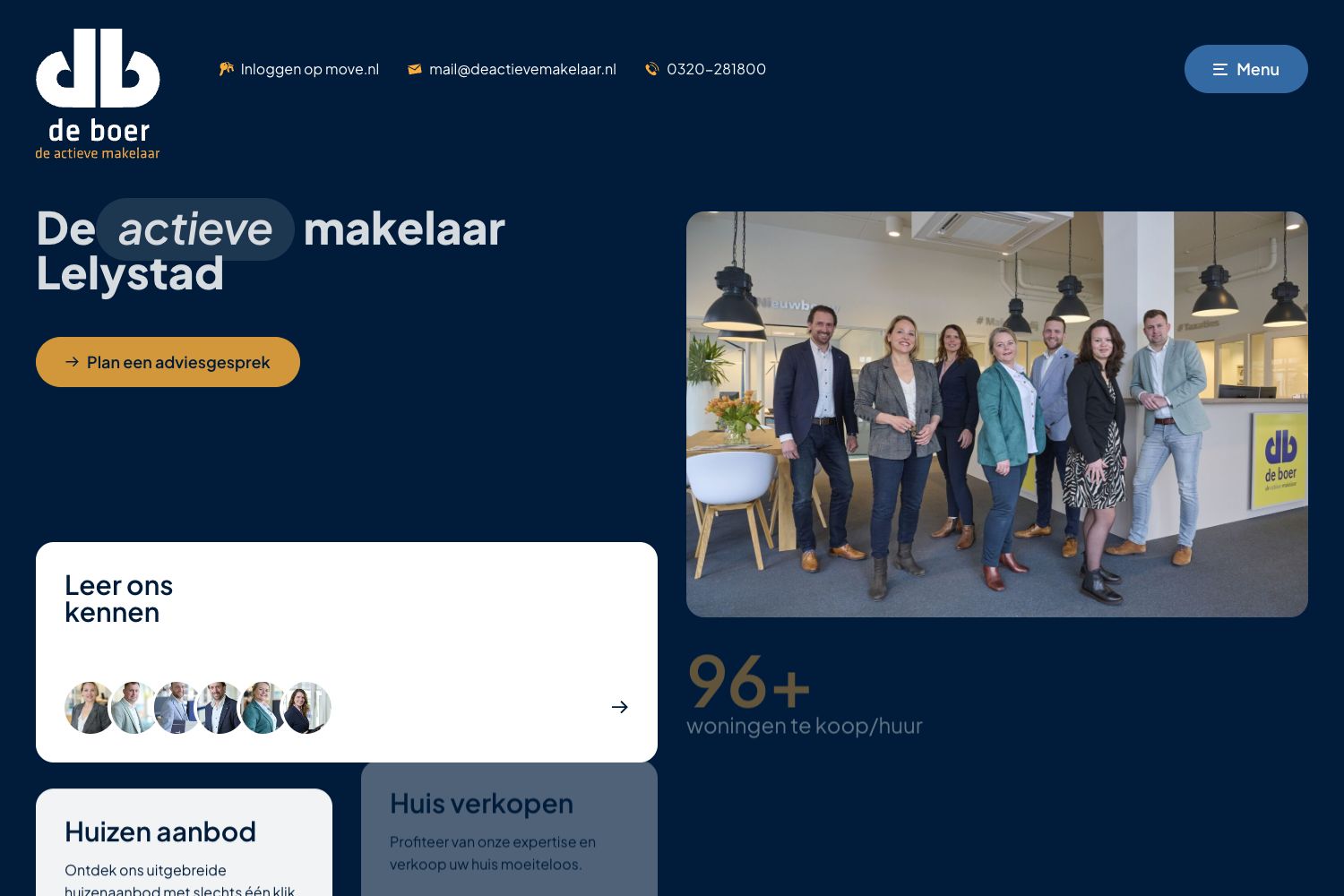 Website screenshot https://deactievemakelaar.nl