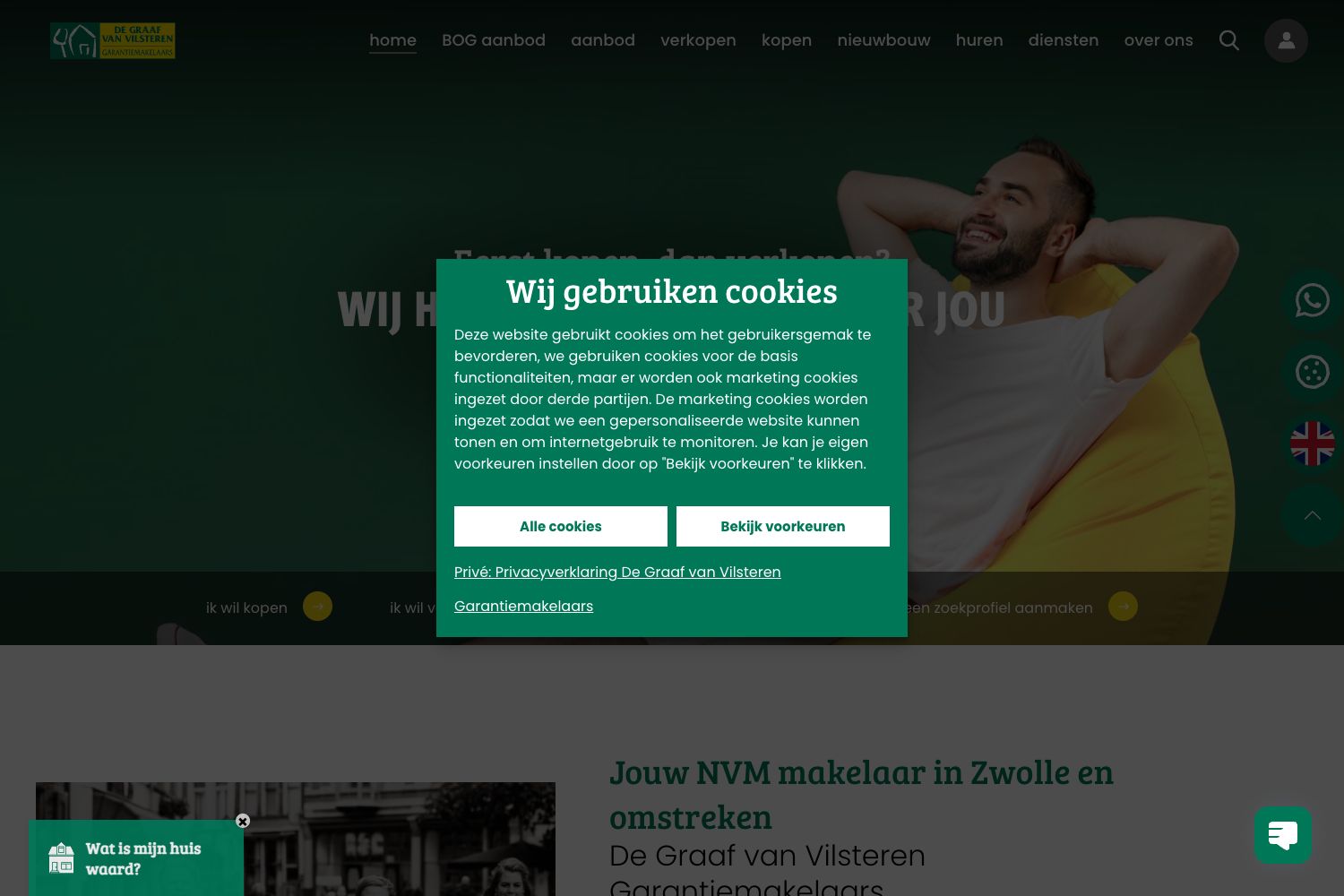 Website screenshot https://degraafvanvilsteren.nl