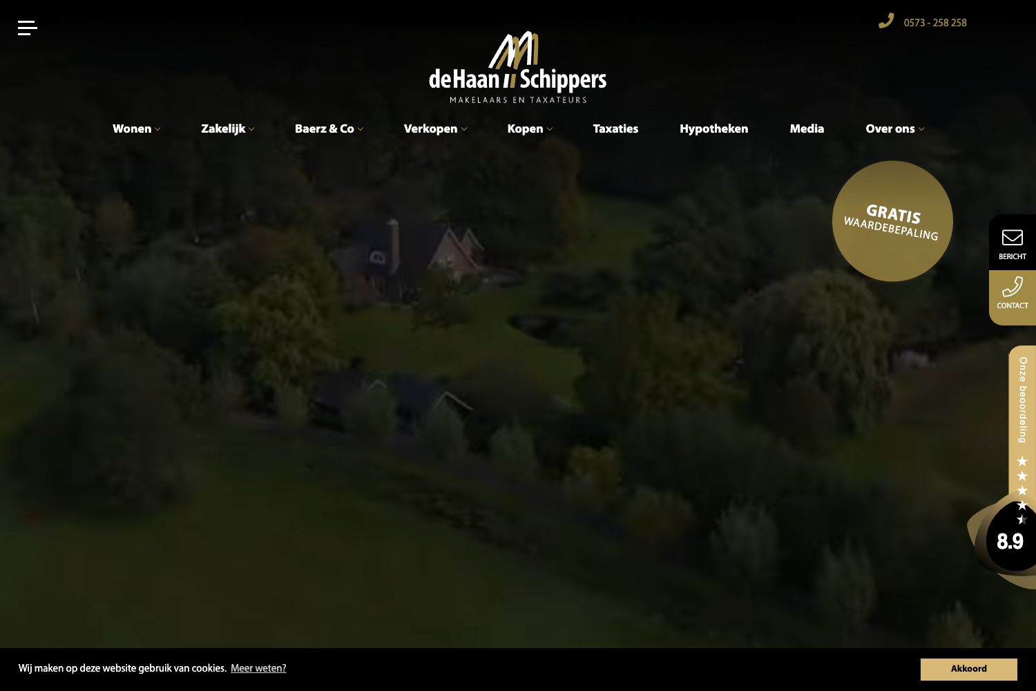 Website screenshot https://dehaanschippers.nl