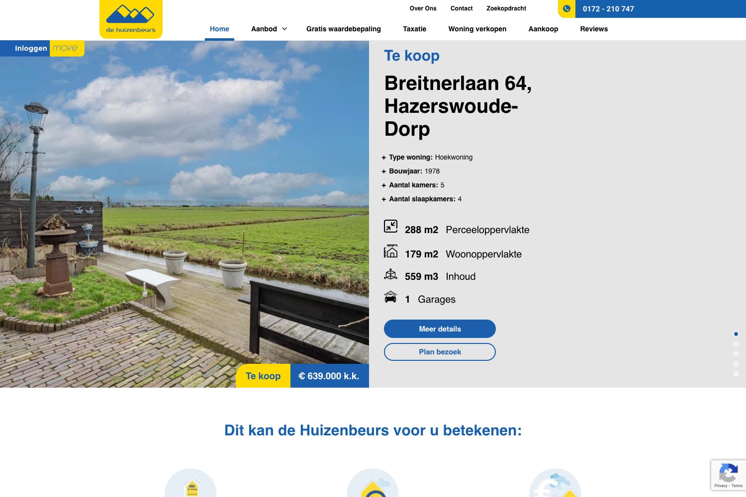 Website screenshot https://de-huizenbeurs.nl