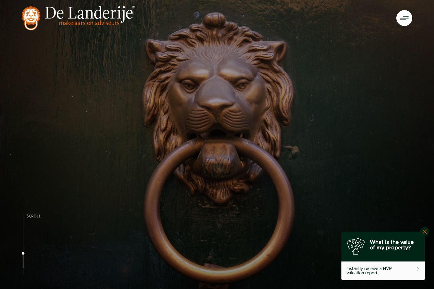 Website screenshot https://landerije.nl