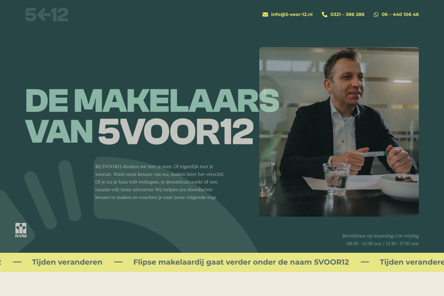 Website screenshot https://5-voor-12.nl