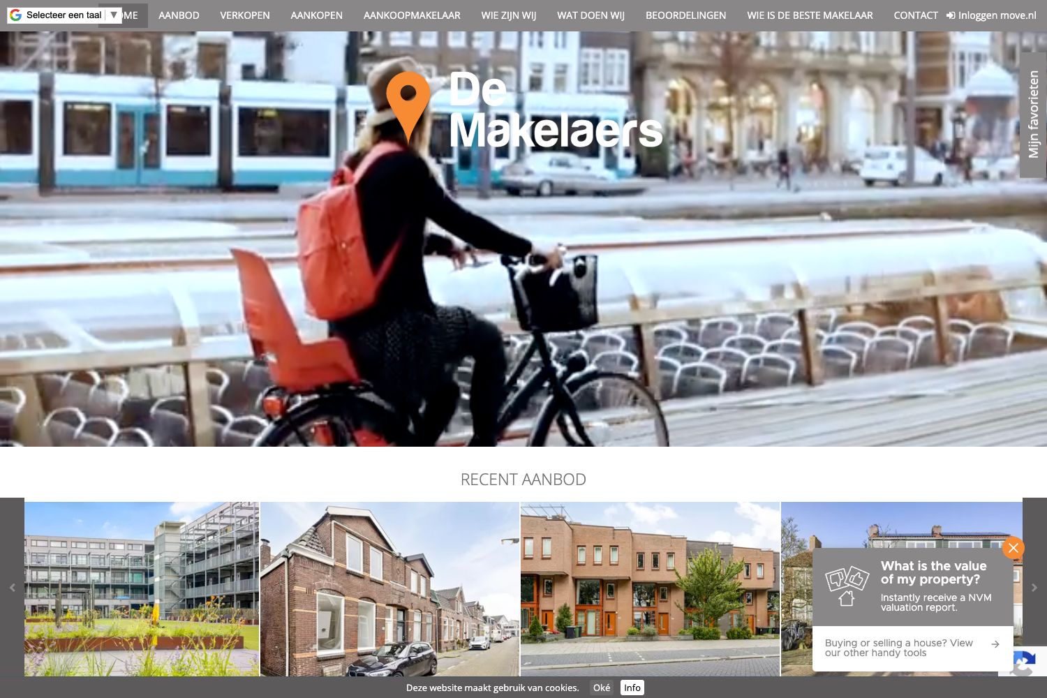 Website screenshot https://demakelaers.nl