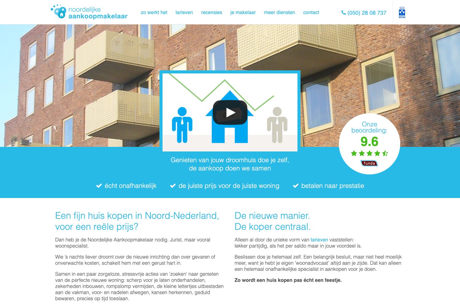 Website screenshot https://noordelijkeaankoopmakelaar.nl