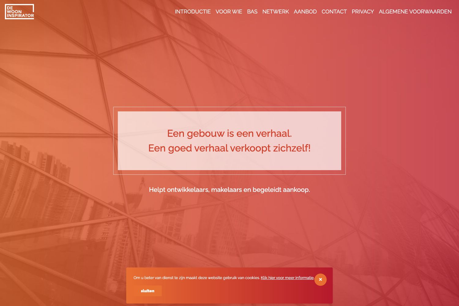 Website screenshot https://dewooninspirator.nl