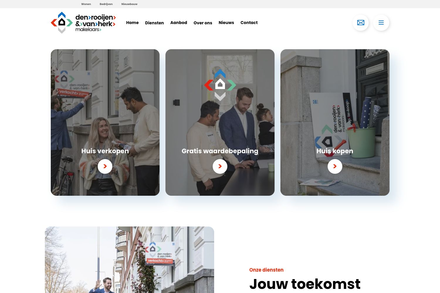 Website screenshot https://denrooijenenvanherk.nl