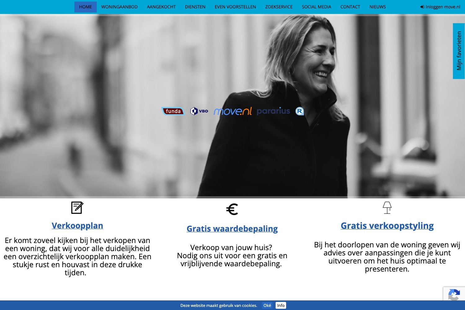 Website screenshot https://denisedekkermakelaardij.nl