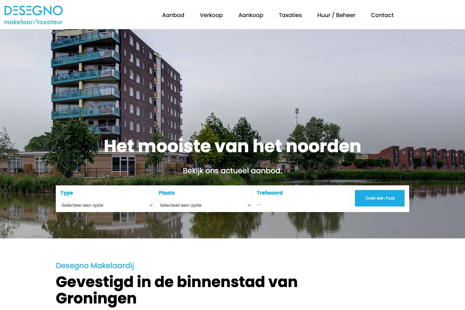 Website screenshot https://desegno.nl