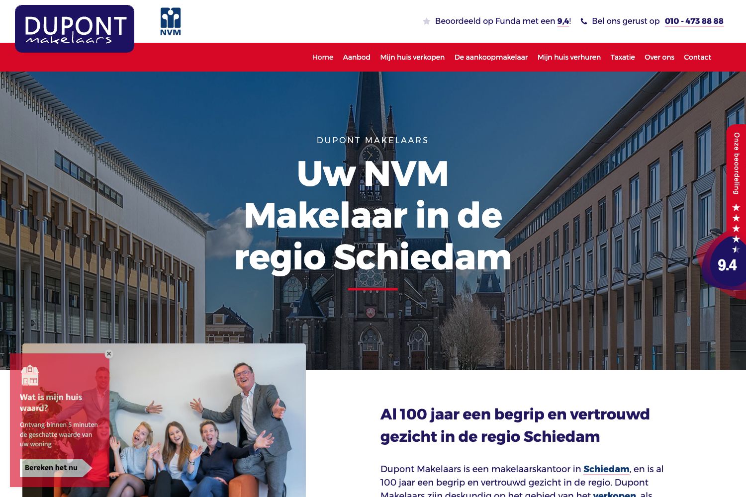 Website screenshot https://dupont.nl