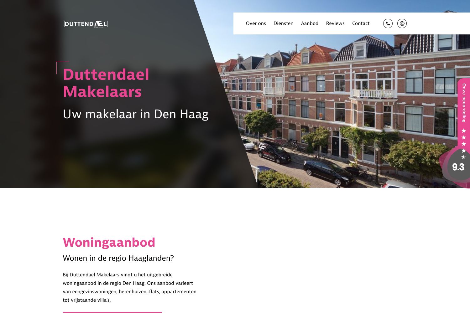 Website screenshot https://duttendaelmakelaars.nl