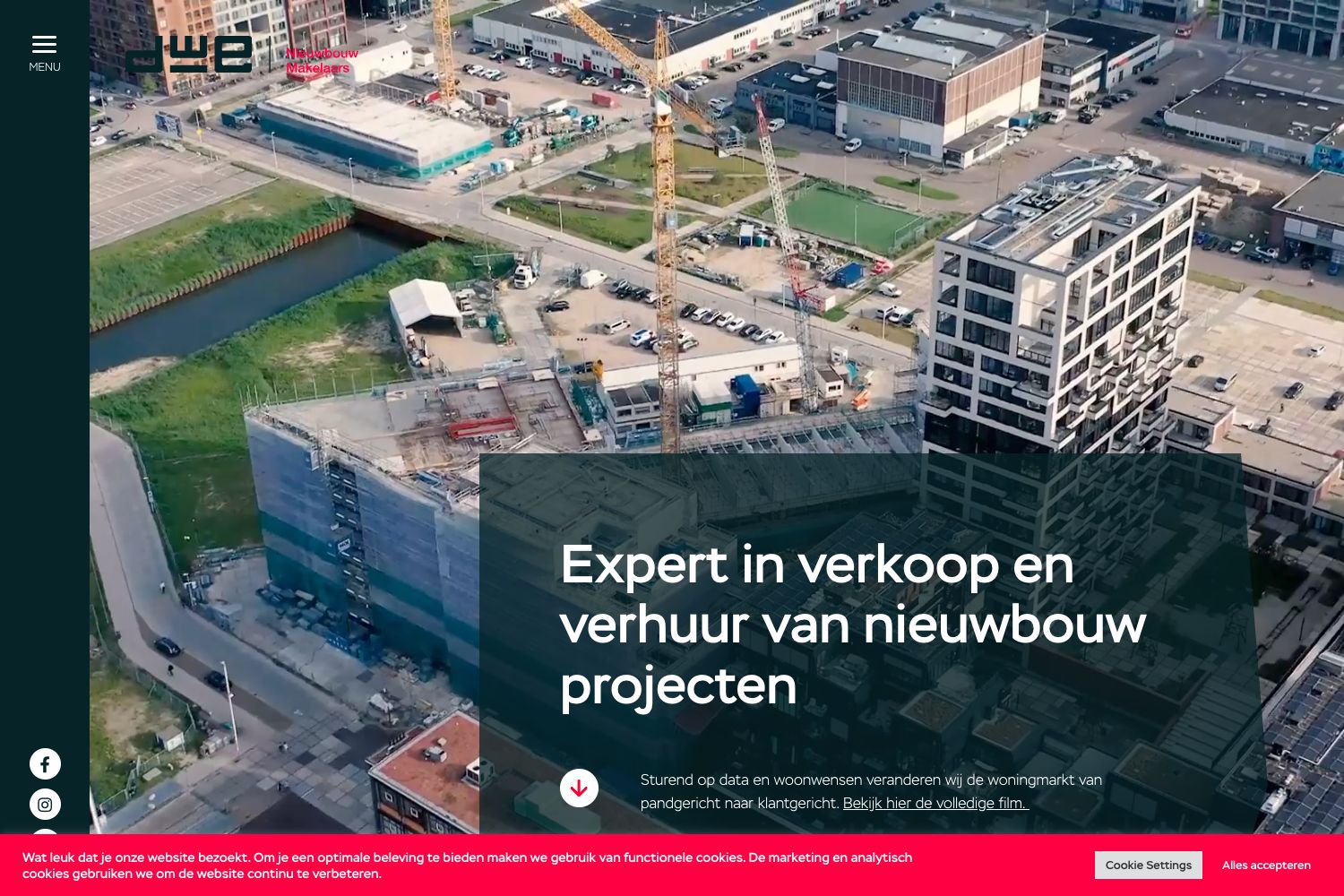 Website screenshot https://dwe-nieuwbouw.nl