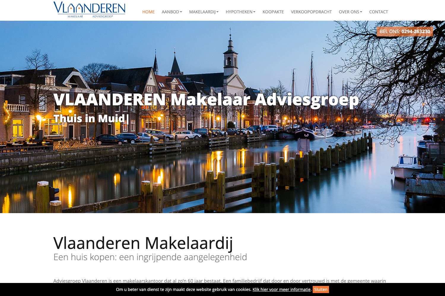 Website screenshot https://makelaar-vlaanderen.com