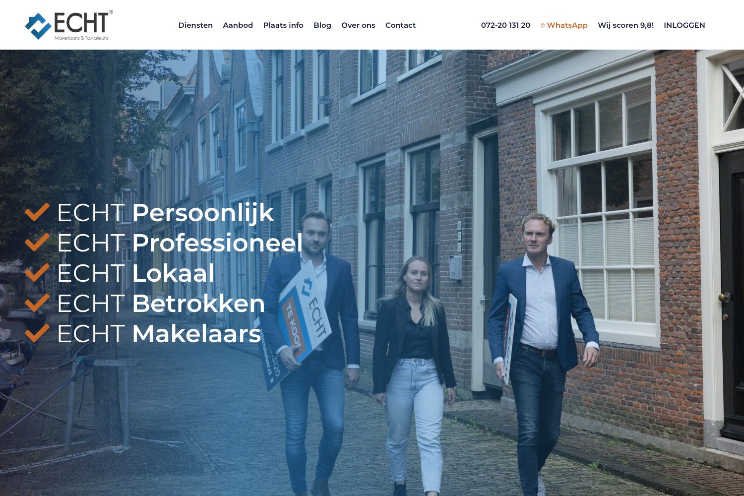 Website screenshot https://echtmakelaar.nl