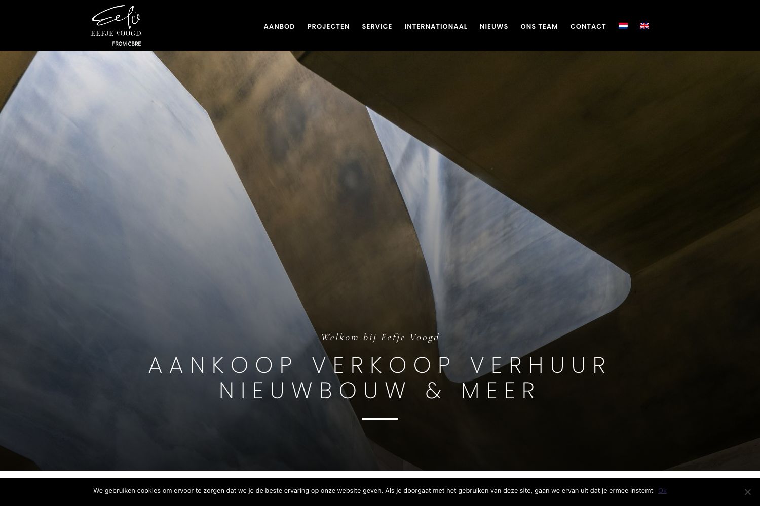 Website screenshot https://eefjevoogd.nl