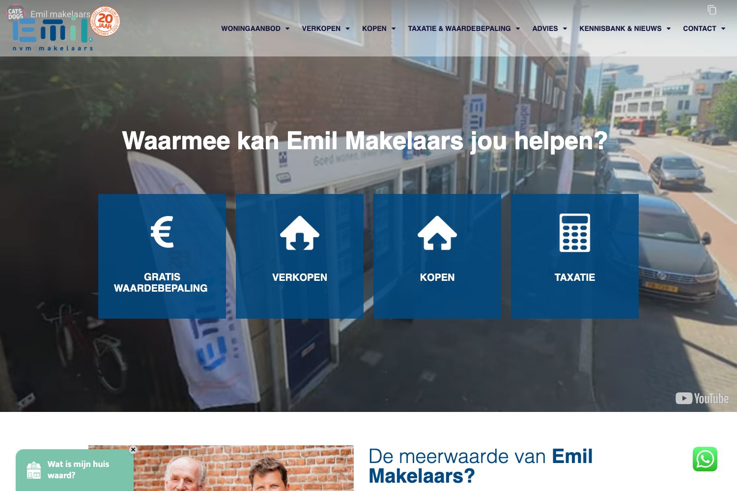 Website screenshot https://emilmakelaars.nl