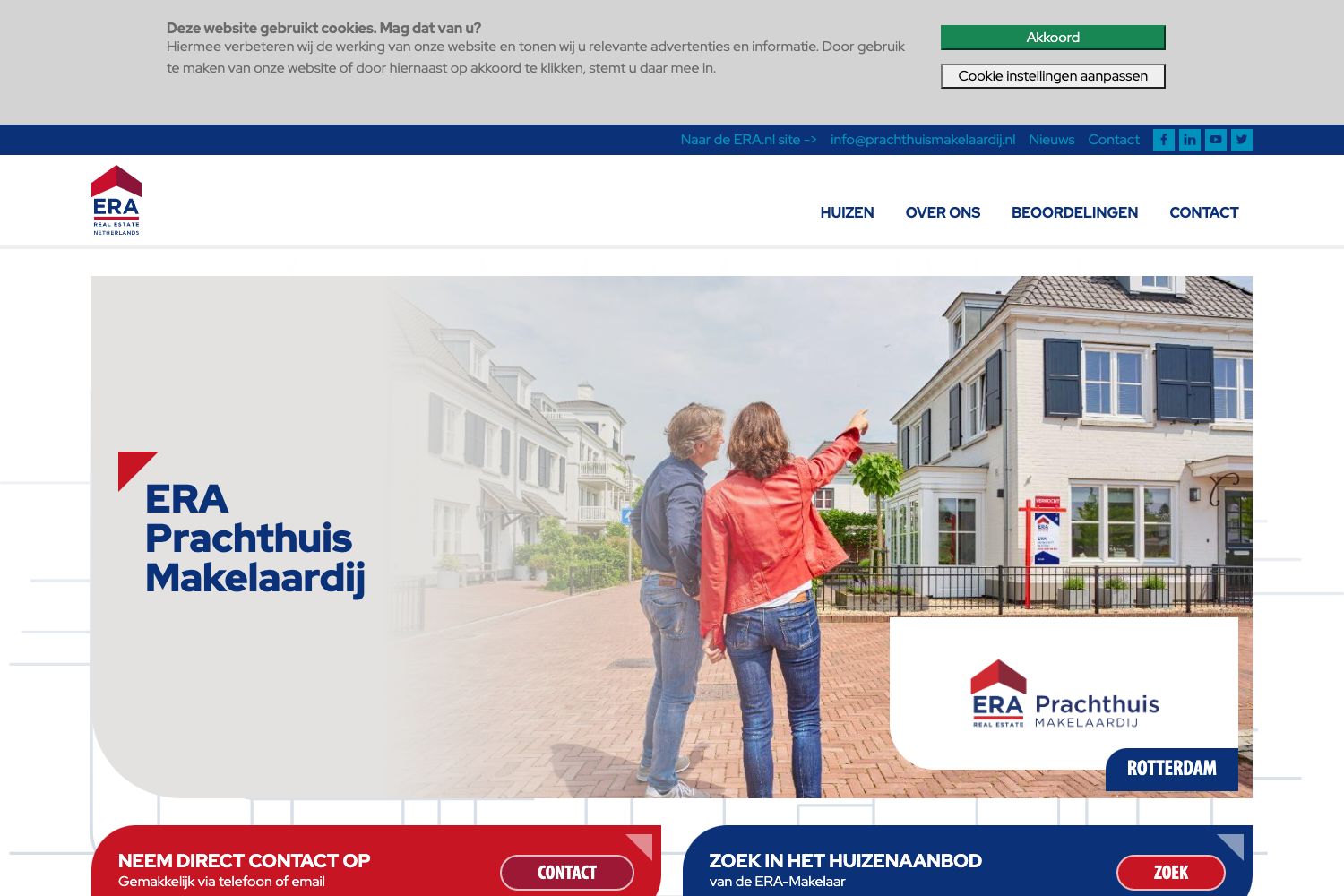 Website screenshot https://prachthuismakelaardij.nl