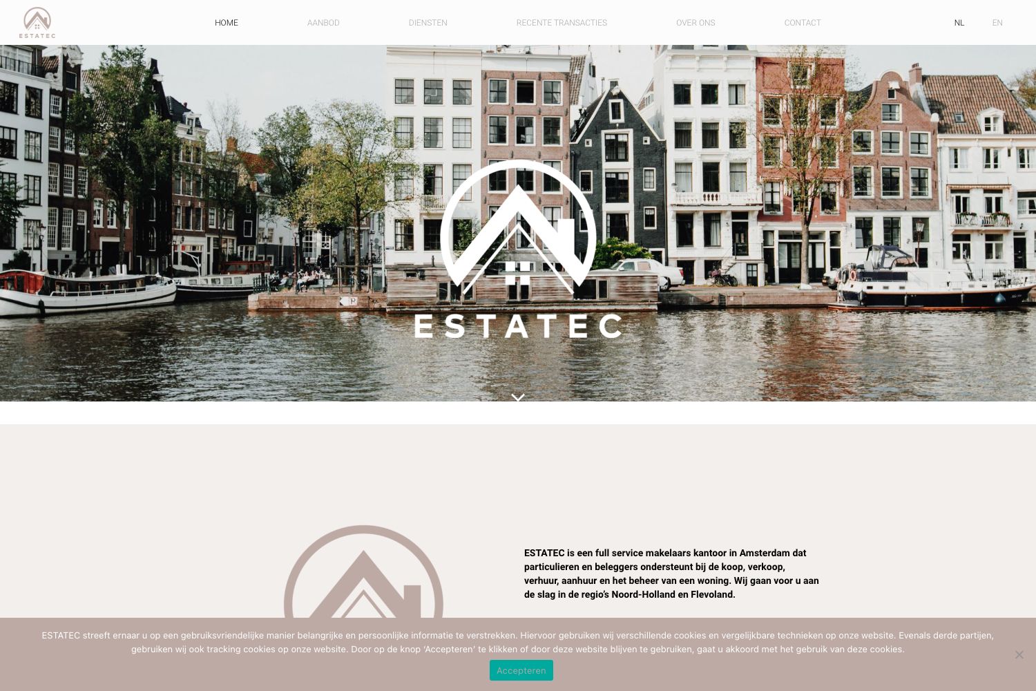 Website screenshot https://estatec.nl