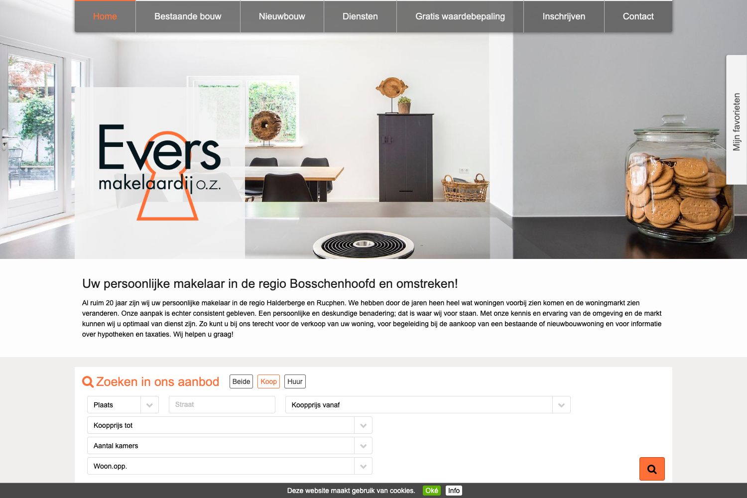 Website screenshot https://evers-makelaardij.nl