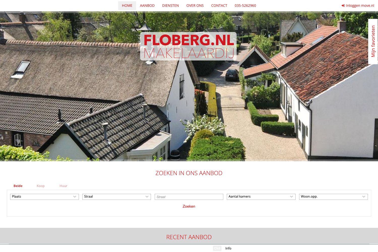 Website screenshot https://floberg.nl