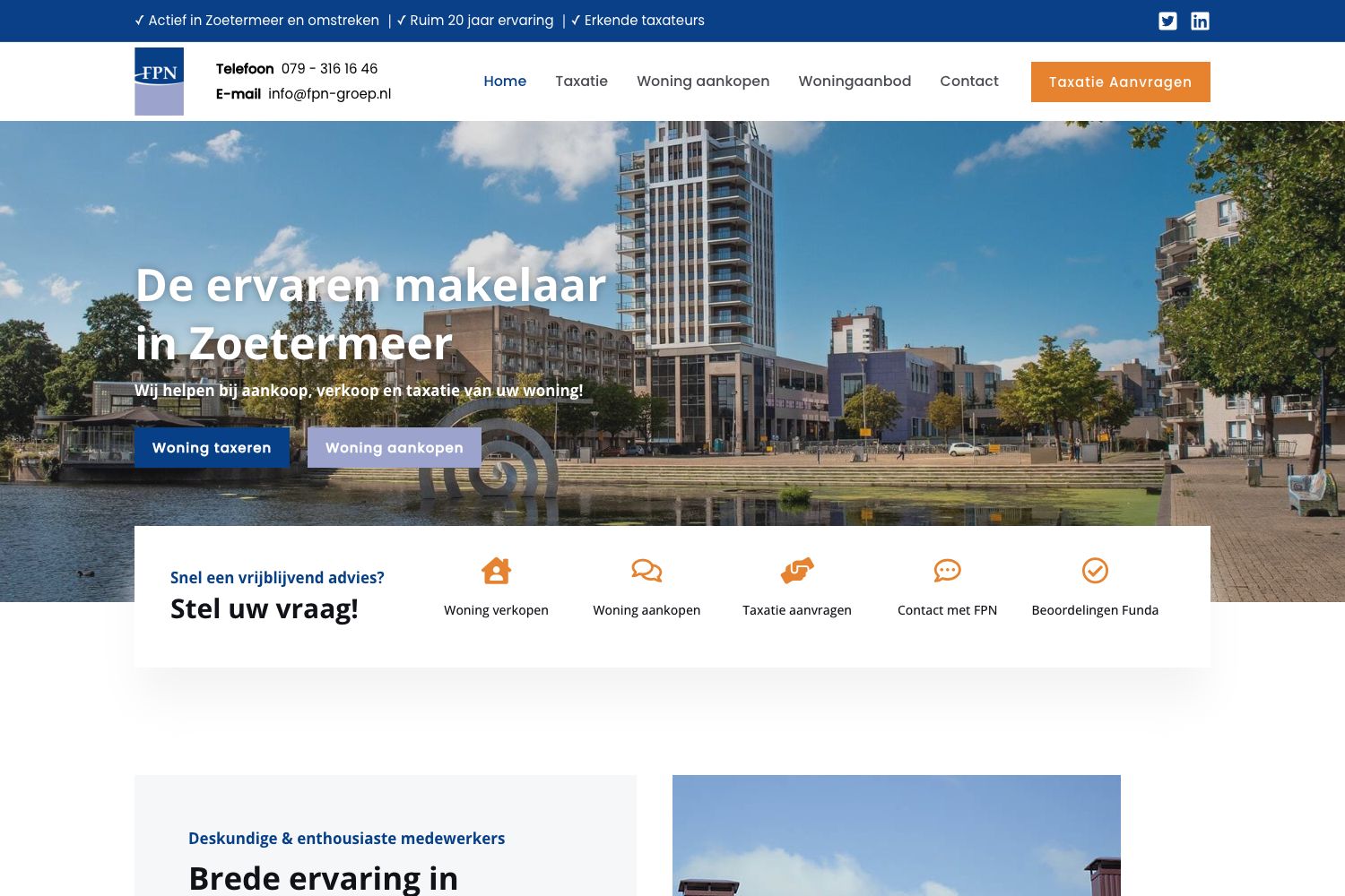 Website screenshot https://fpn-groep.nl
