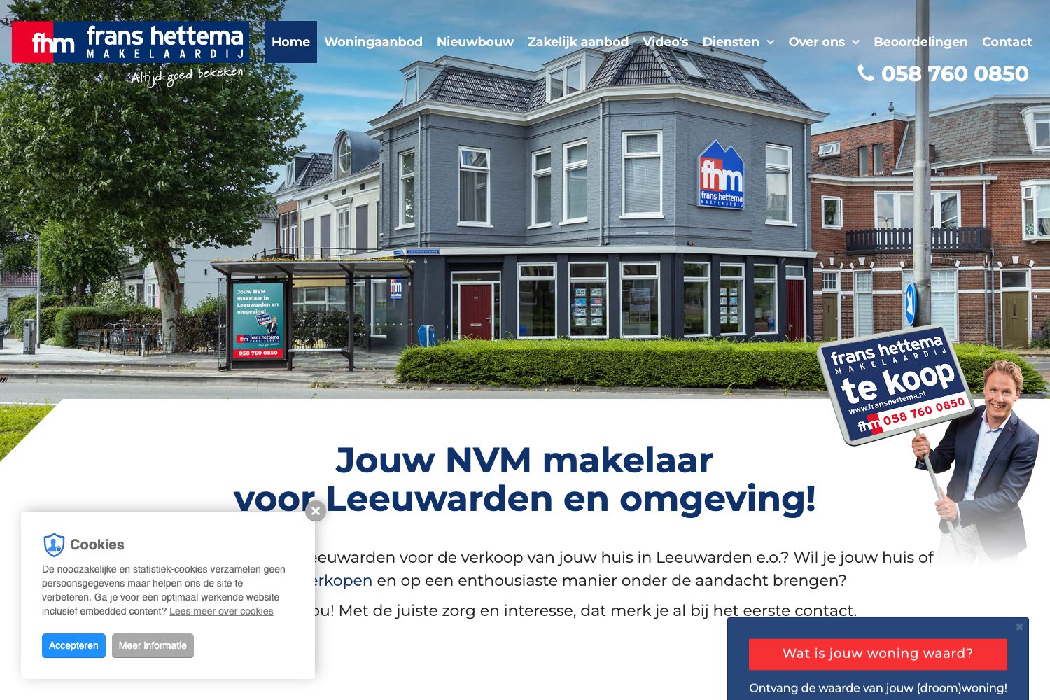 Website screenshot https://franshettema.nl