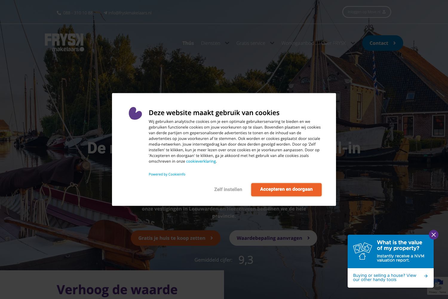 Website screenshot https://fryskmakelaars.nl