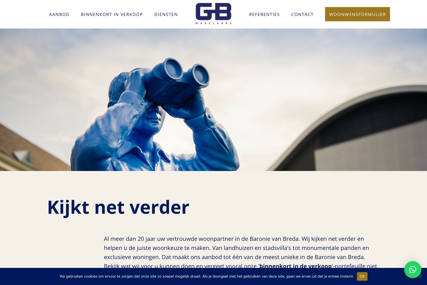 Website screenshot https://gbmakelaars.nl