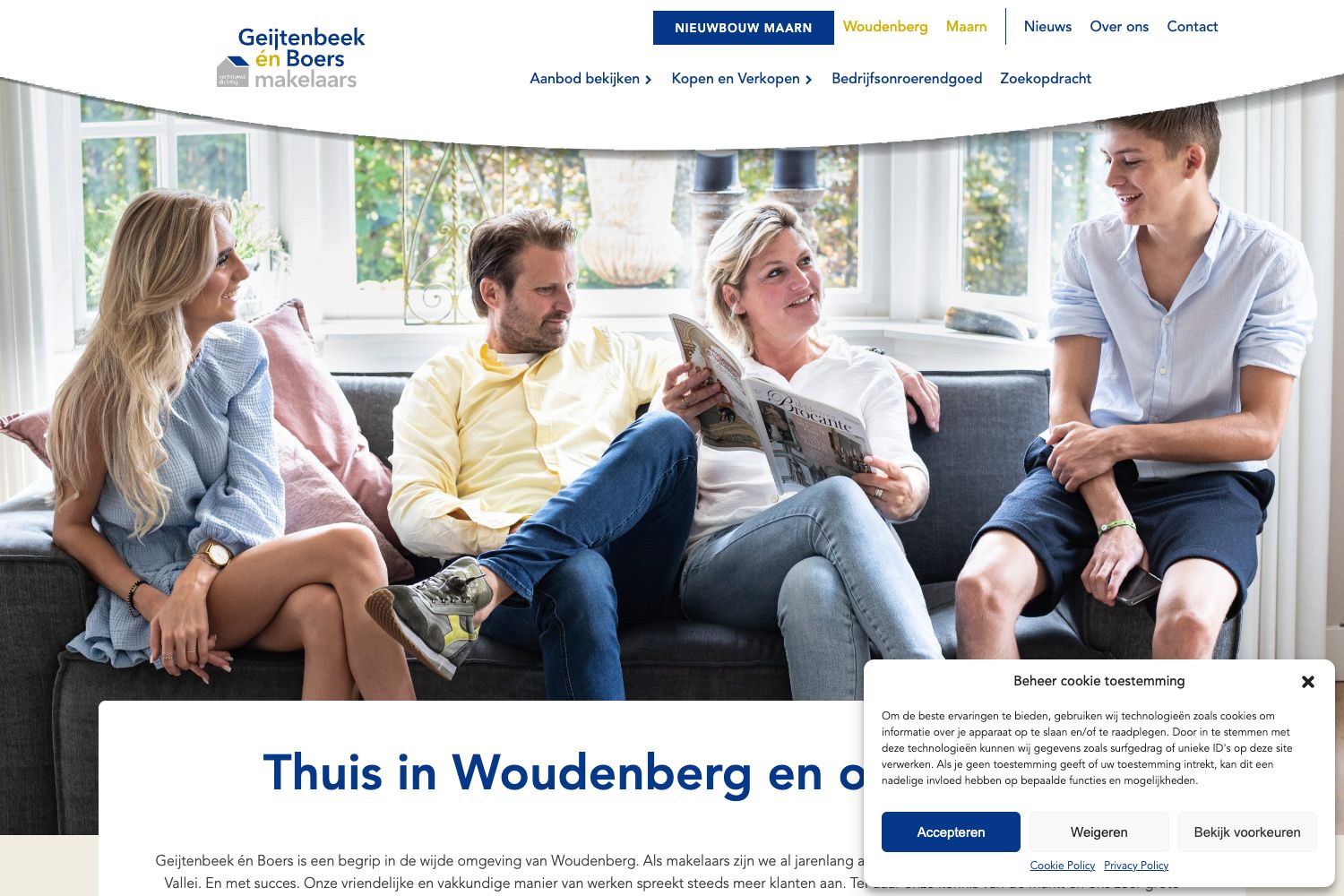 Website screenshot https://geijtenbeekenboers.nl