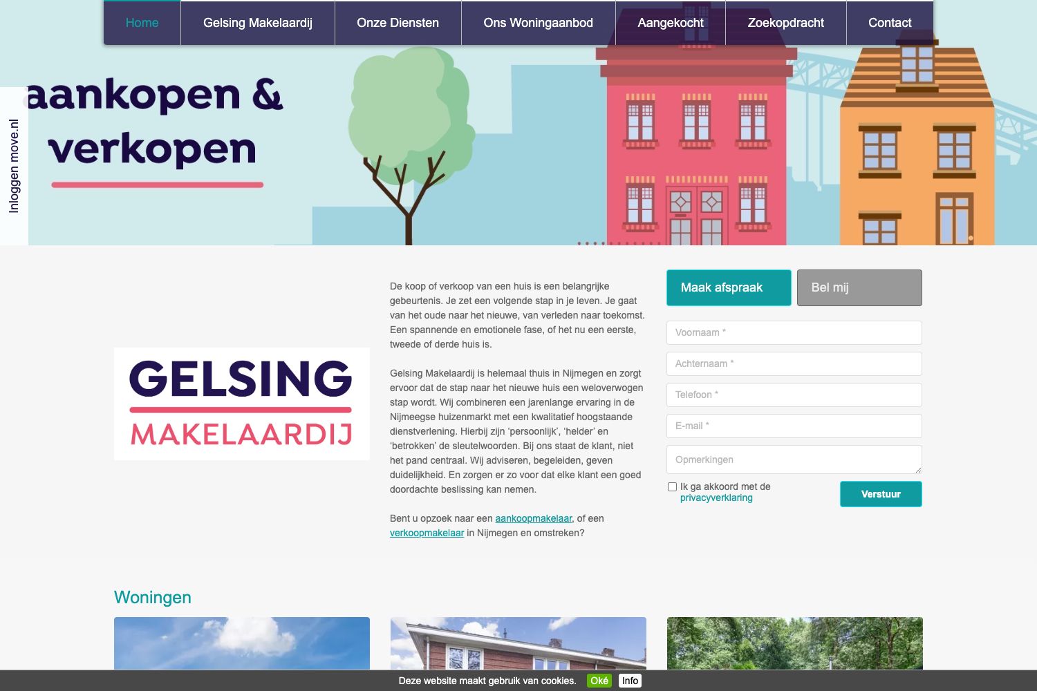 Website screenshot https://gelsing.nl