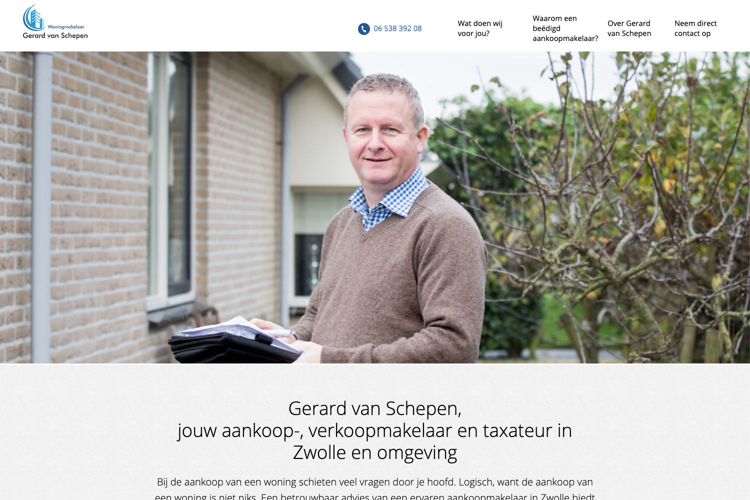 Website screenshot https://gerardvanschepen.nl