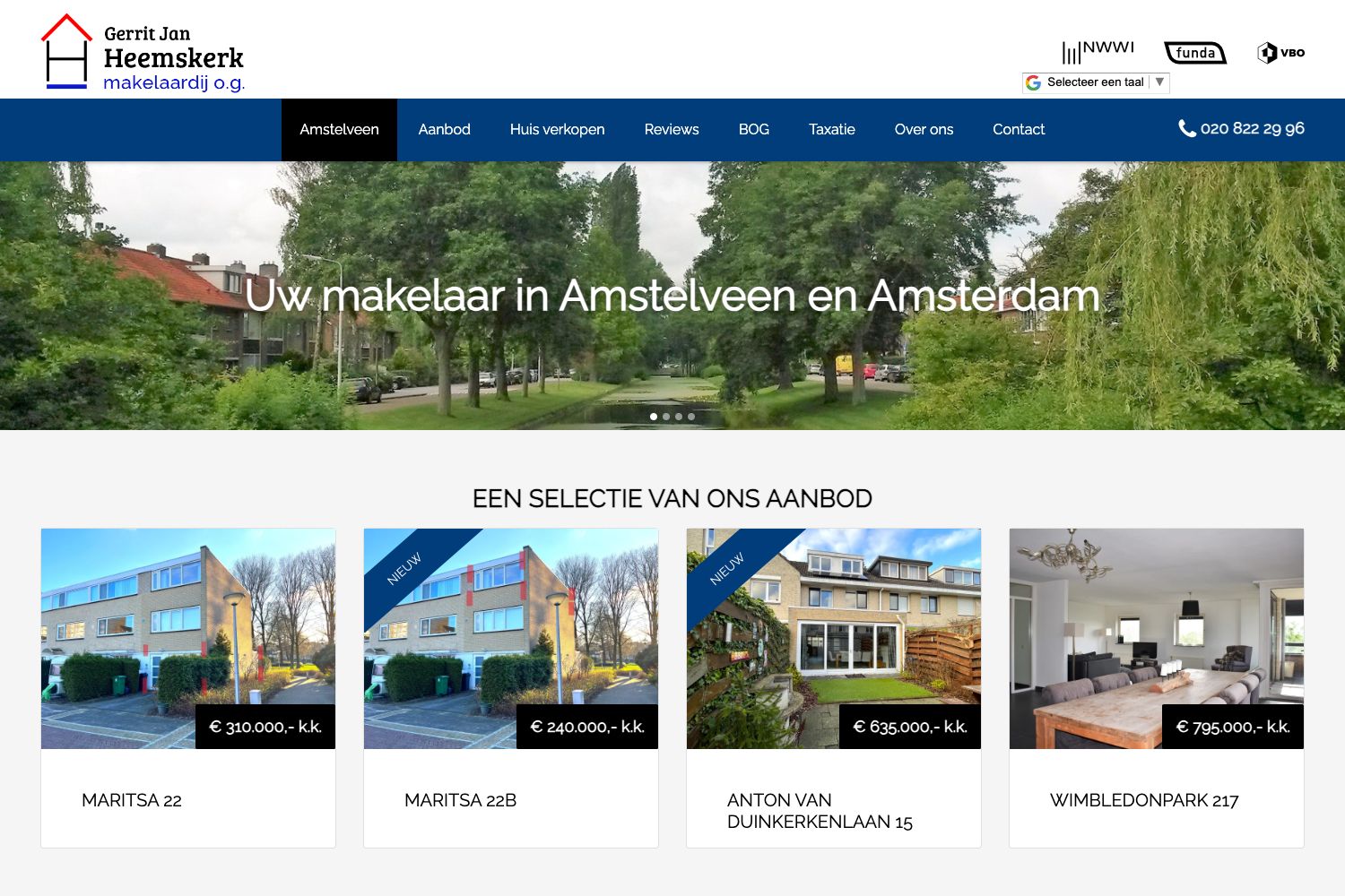 Website screenshot https://gerritjanheemskerk.nl