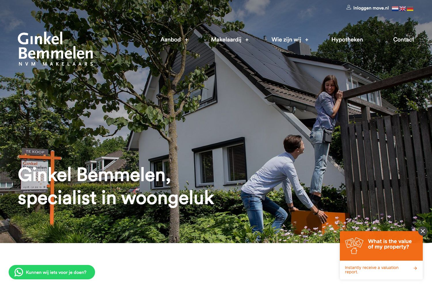 Website screenshot https://ginkelbemmelen.nl