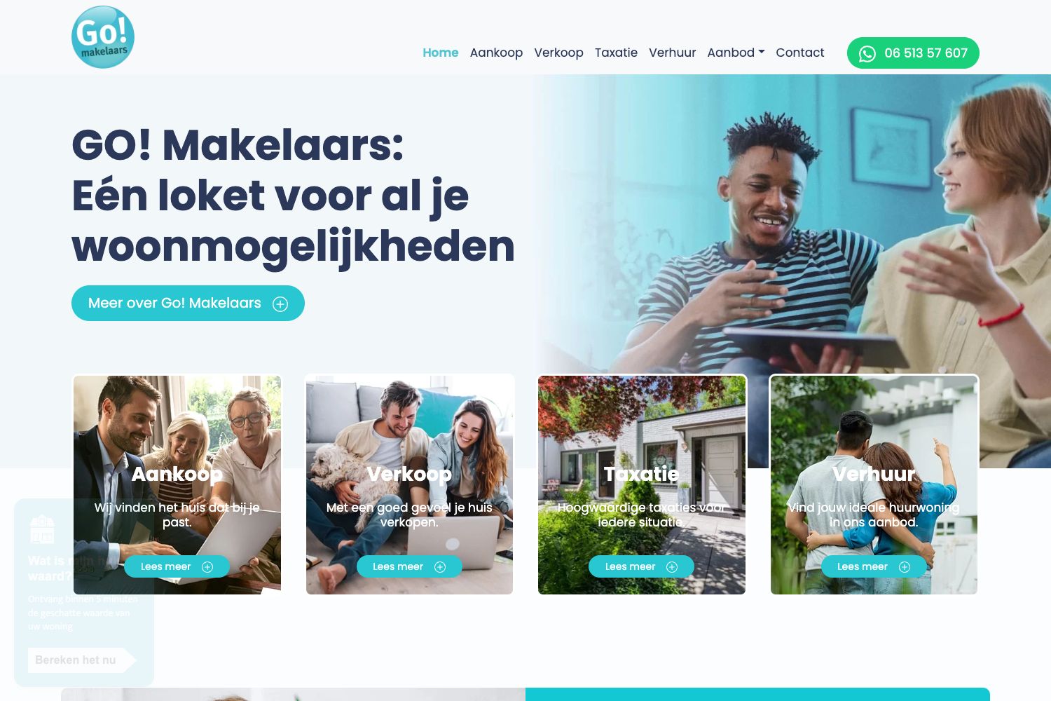 Website screenshot https://go-makelaars.nl