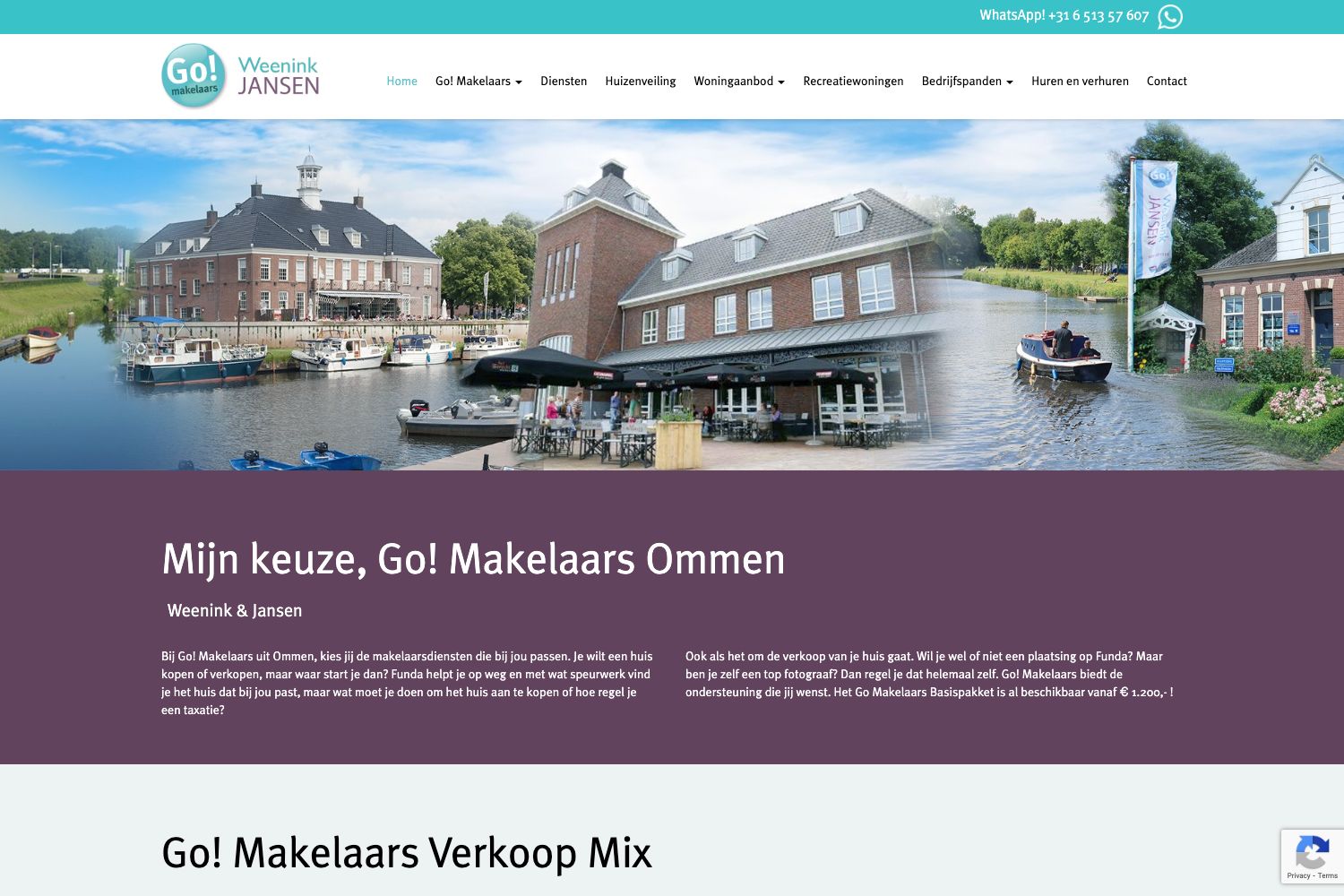 Website screenshot https://weeninkjansen.nl